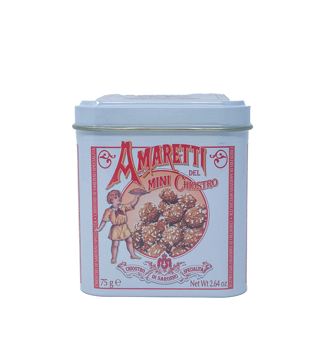 Chiostro Amarettini Classic Crunchy (Small Cube Tin) White 75g